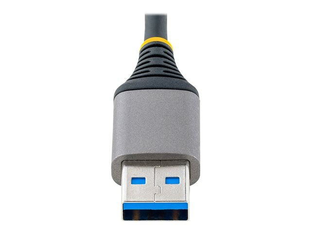 StarTech.com 4-Port USB Hub, USB 3.0 5Gbps, Bus Powered, USB-A to 4x USB-A Hub with Optional Auxiliary Power Input, Portable Desktop/Laptop USB Hub with 1ft (30cm) Attached Cable - USB Expansion Hub (5G4AB-USB-A-HUB) - Hub - 4 x USB 3.2 Gen 1 + 1 x m