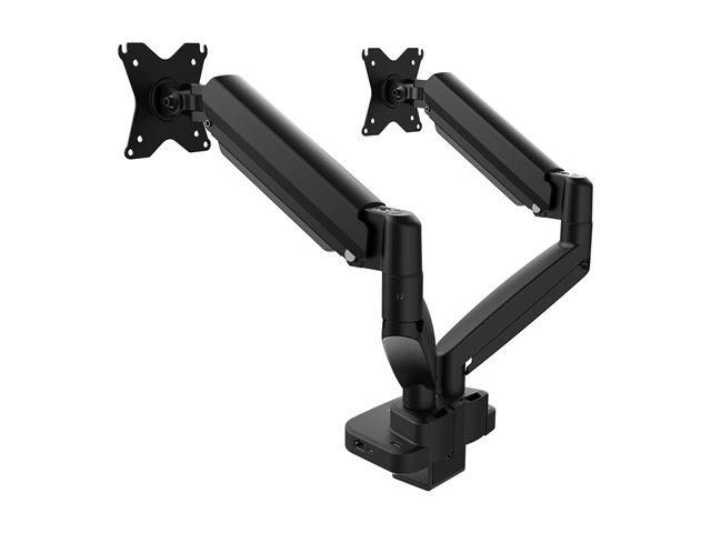 ERGONOMIC DUAL-MONITOR MOUNT MOUNT WITH