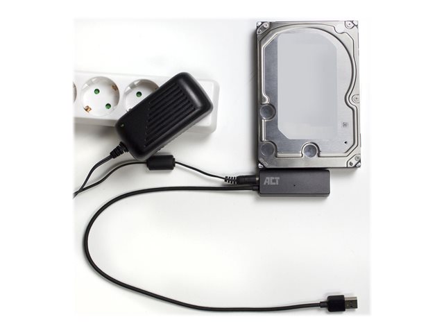 Interface-adapter - 2.5\", 3.5\" - SATA - USB 3.2 (Gen 1) - zwart