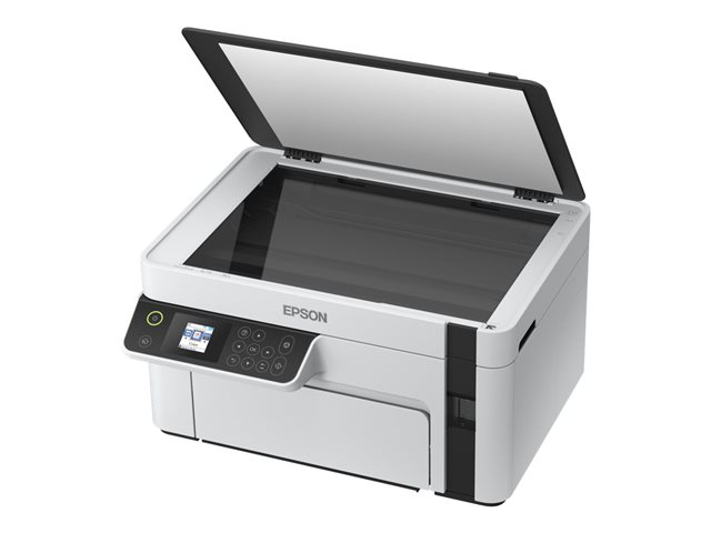 Epson EcoTank ET-M2120 - Multifunction printer - B/W - ink-jet - A4/Legal (media) - up to 15 ppm (printing) - 150 sheets - USB, Wi-Fi - white