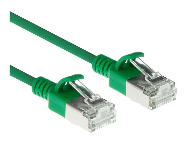 CAT6A S/FTP SLIMLINE GN 0.25M. 1 stk