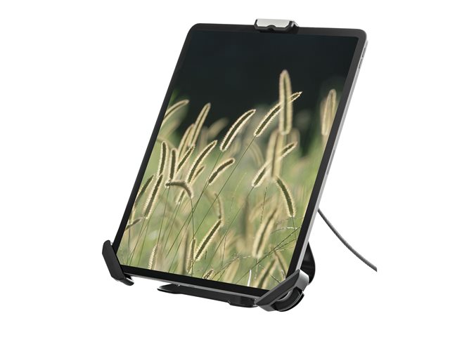 StarTech.com Secure Tablet Stand w/ K-Slot Cable Lock, Locking Tablet Holder for 7.9-13 inch Tablets, Universal Adjustable Tablet Mount for Desk/Surface, Lockable Anti-Theft Security Mount - Tablet Security Mount (SECTBLTDT) - Notebook / tablet stand - desktop - 7.9\" - 13\" - black - for P/N: DK30CHPH
