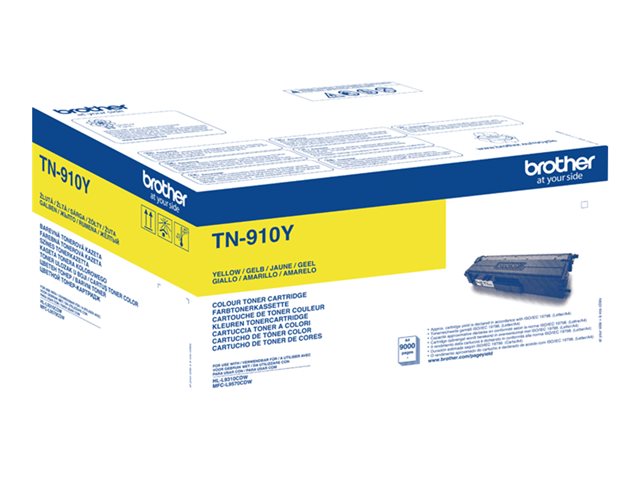 Brother TN910Y - Ultra Jumbo - yellow - original - toner cartridge - for Brother HL-L9300, HL-L9310, MFC-L9570