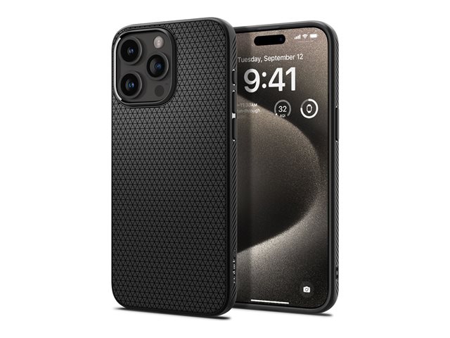 Spigen iPhone 15 Pro Max Liquid Air Matte Black