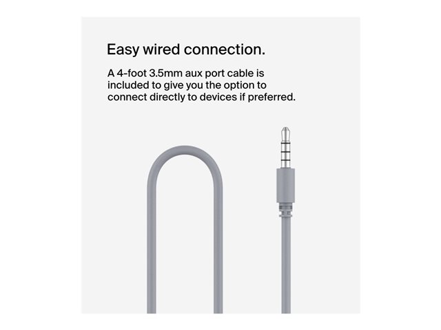 Belkin SoundForm Mini - Headphones with mic - on-ear - Bluetooth - wireless, wired - 3.5 mm jack - pink