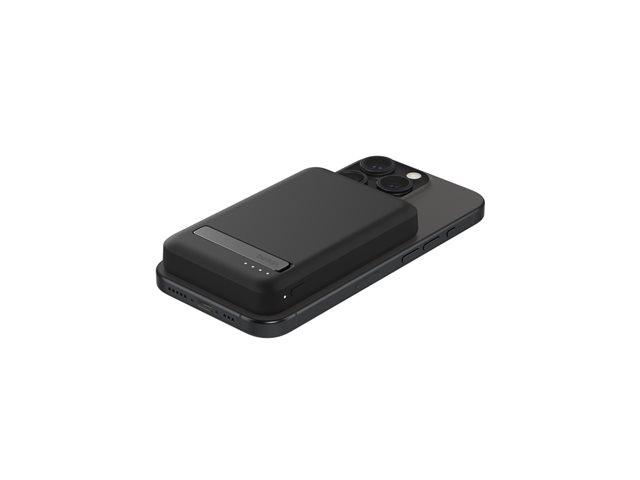 5k Qi2 MagSafe Compatible Powerbank with Kickstand - BLACK