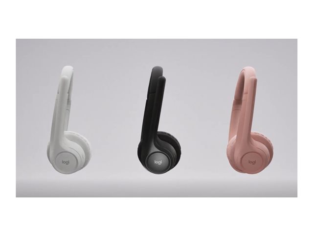 Logitech Zone 300 - Headset - on-ear - Bluetooth - wireless - off-white