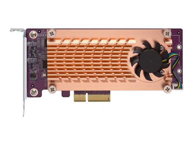 QNAP QM2-2S-220A - Storage controller - SATA - low profile - PCIe 2.0 x2 - for QNAP TS-1232, 1277, 253, 453, 473, 677, 832, 853, 877, 977, TVS-2472, 473, 673, 872, 873