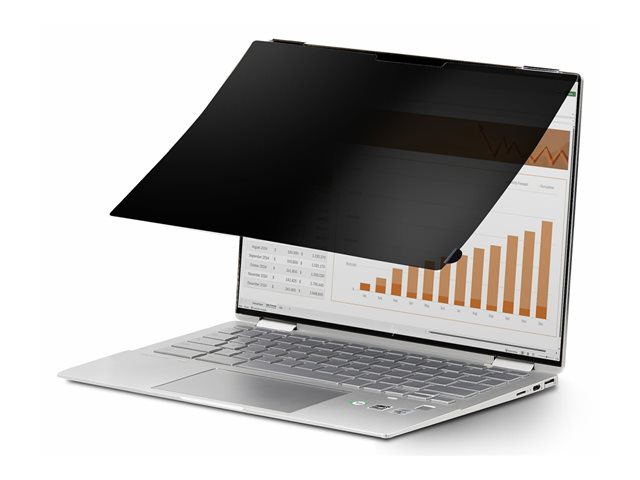 StarTech.com 13.5-inch 3:2 Touch Privacy Screen, Anti-Glare Privacy Filter, Laptop Monitor Screen Protector with +/- 30 Deg. View Angle, Flip-Over - 51% Blue Light Reduction (135CT-PRIVACY-SCREEN) - Notebook privacy filter - adhesive, hinge tabs, fli