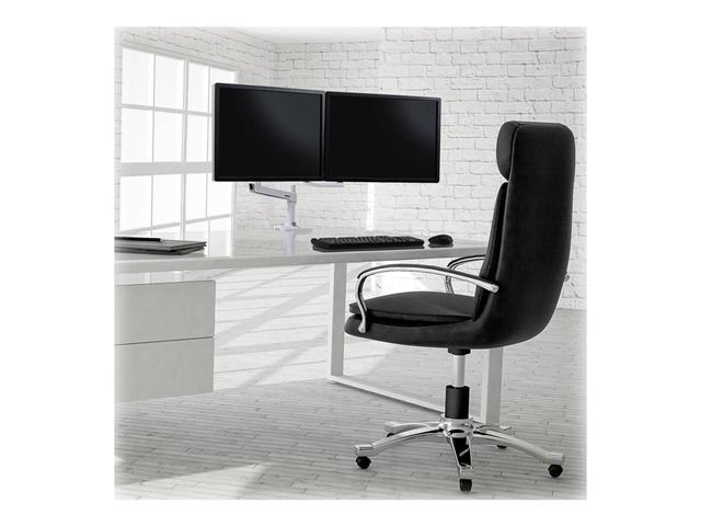 LX Desk Dual Direct Arm Low Profile BWT