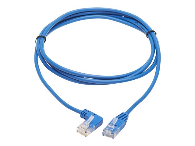 Left-Angle Cat6 Gigabit Molded Slim UTP