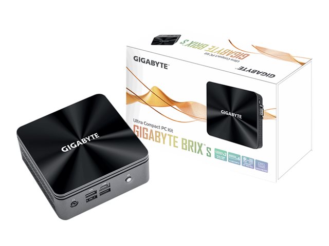 Gigabyte BRIX s GB-BRi3H-10110 (rev. 1.0) - Barebone - Ultra Compact PC Kit 1 x Core i3 10110U / up to 4.1 GHz - RAM 0 GB - UHD Graphics - Gigabit Ethernet