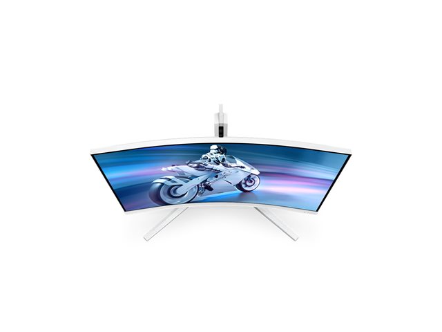 Philips Evnia 5000 32M2C5501 - LED monitor - gaming - curved - 32\" (31.5\" viewable) - 2560 x 1440 QHD @ 180 Hz - Fast VA - 3500:1 - HDR10 - 0.5 ms - 2xHDMI, DisplayPort - white