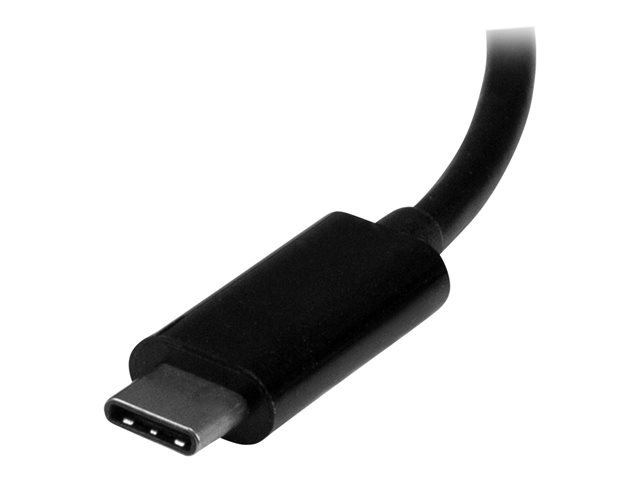 StarTech.com 4K USB C to HDMI, VGA & DVI Multi Port Video Display Adapter for Mac / Windows Laptop & Monitor (CDPVGDVHDBP) - Adapter - 24 pin USB-C male to HD-15 (VGA), DVI-I, HDMI female - 15 cm - black - active converter, 4K30Hz (3840 x 2160) support (HDMI), 1920 x 1200 (WUXGA) support 60Hz (DVI and VGA)