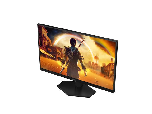 AOC Gaming 27G42E - LED monitor - gaming - 27\" - 1920 x 1080 Full HD (1080p) @ 180 Hz - Fast IPS - 1000:1 - HDR10 - 0.5 ms - HDMI, DisplayPort - black, red
