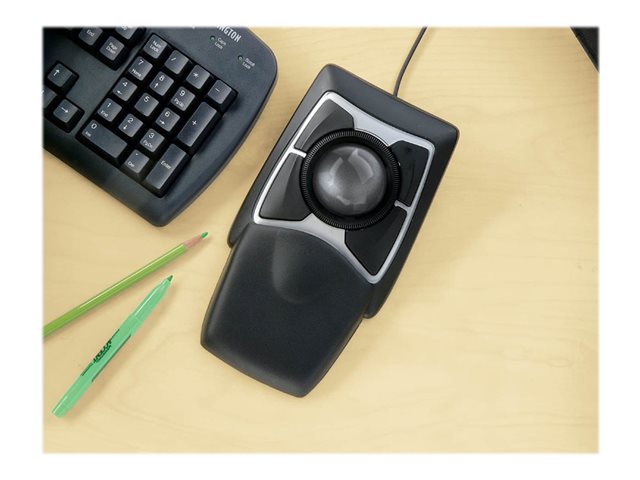 Kensington Expert Mouse - Trackball - right and left-handed - optical - 4 buttons - wired - USB - black