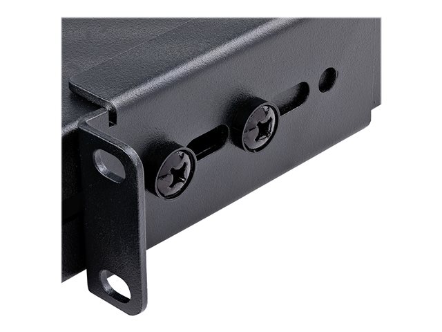 StarTech.com Server Rack Shelf - 1U - Adjustable Mount Depth - Heavy Duty - Rack shelf - black - 1U - 19\" - for P/N: RK1233BKM, RK2433BKM, RK2537BKM, RK3236BKF, RK4236BKB, RK4242BK24, RK4242BK30