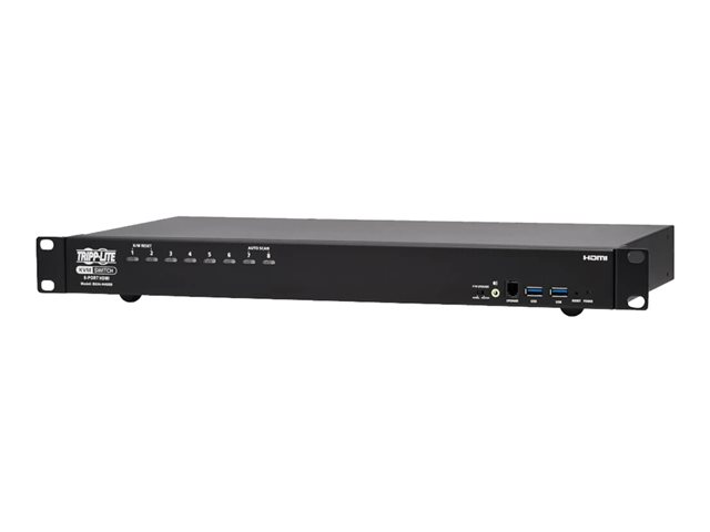 Eaton Tripp Lite series 4K HDMI/USB KVM Switch 8-Port - 4K 60 Hz Video/Audio, USB Peripheral Sharing, 1U Rack-Mount - KVM / audio / USB switch - 8 x KVM / audio - 1 local user - rack-mountable - TAA Compliant