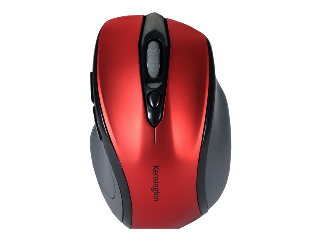 Kensington Pro Fit Mid-Size - Mouse - right-handed - optical - wireless - 2.4 GHz - USB wireless receiver - Ruby Red
