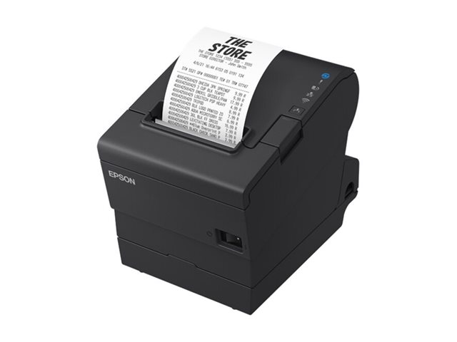 Epson TM T88VII (132) - Receipt printer - thermal line - Roll (7.95 cm) - 180 x 180 dpi - up to 500 mm/sec - USB 2.0, USB 2.0 host, LAN, PoweredUSB - cutter - black