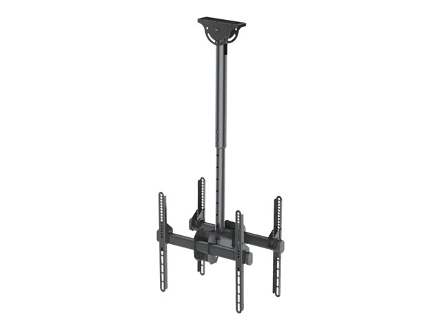 Neomounts NM-C440D - Bracket - full-motion - for 2 LCD displays - black - screen size: 32\"-60\" - ceiling mountable