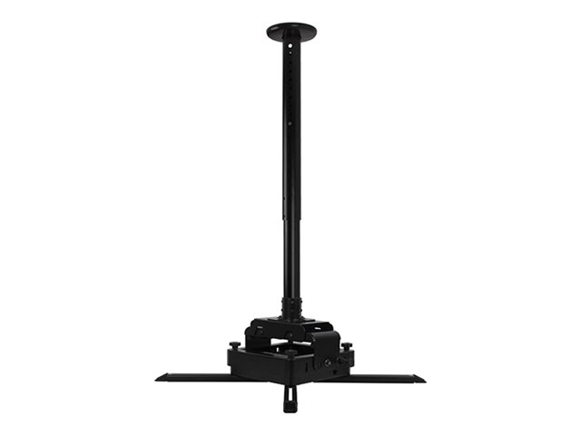 B-TECH PRO Install BT893-AD - Mounting kit (pole, plate cover, pole mount adapter, ceiling mount, mounting plate, 4 long mounting arms, 4 short mounting arms) - adjustable drop - for projector - heavy duty, micro-adjustment - black