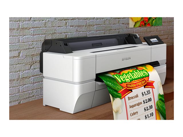 Epson SureColor SC-T3405N - No Stand - 24\" large-format printer - colour - ink-jet - Roll A1 (61.0 cm) - 2400 x 1200 dpi - Gigabit LAN, Wi-Fi(n), USB host, USB 3.0 - cutter