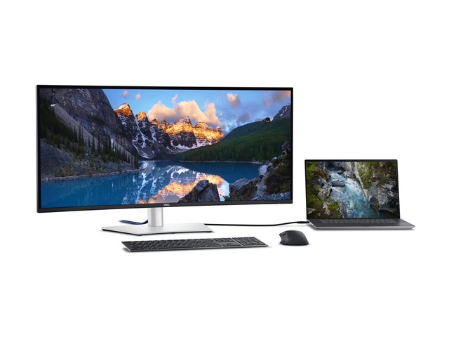 Dell UltraSharp U4025QW - LED monitor - curved - 40\" (39.7\" viewable) - 5120 x 2160 5K2K UltraWide @ 120 Hz - IPS - 600 cd/m² - 2000:1 - 5 ms - Thunderbolt 4, HDMI, DisplayPort - speakers - with 3 years Advanced Exchange Service