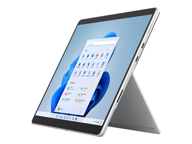 Microsoft Surface Pro 8 - Tablet - Intel Core i5 - 1145G7 / up to 4.4 GHz - Evo - Win 11 Pro - Intel Iris Xe Graphics - 8 GB RAM - 256 GB SSD - 13\" touchscreen 2880 x 1920 @ 120 Hz - Wi-Fi 6 - platinum - commercial