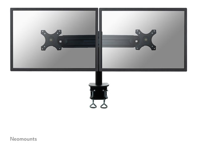 Neomounts by Newstar FPMA-D700D - Mounting kit - for 2 LCD displays (full-motion) - black - screen size: 19\"-30\" - clamp mountable, desk-mountable