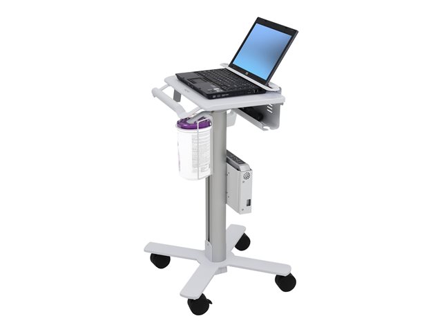 Ergotron StyleView - Cart - light-duty - for notebook / barcode scanner - medical - steel - white, aluminium - screen size: up to 17\"