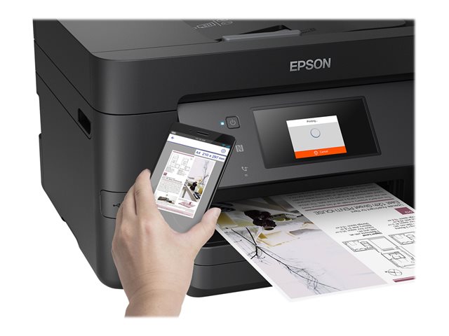 Epson WorkForce Pro WF-3725DWF - Multifunction printer - colour - ink-jet - A4 (210 x 297 mm) (original) - A4/Legal (media) - up to 20 ppm (printing) - 250 sheets - 33.6 Kbps - USB 2.0, LAN, Wi-Fi(n), USB host, NFC