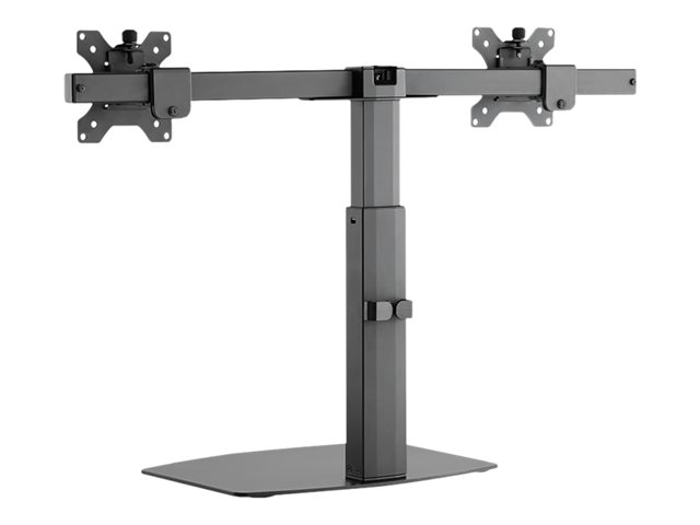Neomounts FPMA-D865D - Stand - full-motion - for 2 LCD displays - black - screen size: 10\"-27\" - desktop stand, desk-mountable