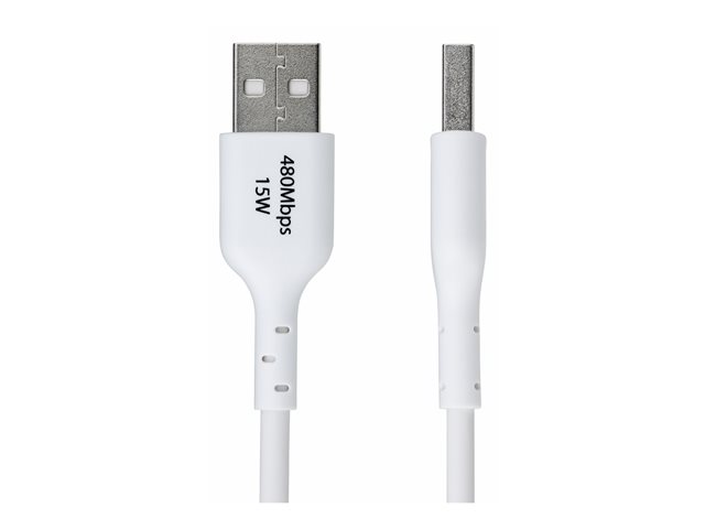 2m White USB-A to USB-C Charging Cable