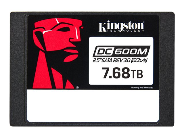 Kingston DC600M - SSD - Mixed Use - 7.68 TB - internal - 2.5\" - SATA 6Gb/s