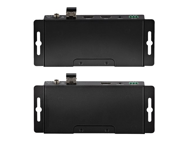 StarTech.com 4K HDMI over Fiber Extender Kit, 4K 60Hz up to 3300ft/1km (Single Mode) or 1000ft/300m (Multimode) LC Fiber Optic, HDR/HDCP, Audio/RS232/IR Extender, HDMI Video Extender - Transmitter and Receiver Kit (ST121HD20FXA2) - Video/audio/infrar