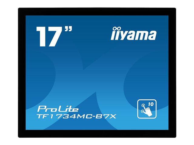 iiyama ProLite TF1734MC-B7X - LED monitor - 17\" - open frame - touchscreen - 1280 x 1024 - TN - 350 cd/m² - 1000:1 - 5 ms - HDMI, VGA, DisplayPort - black