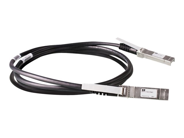 HPE X240 Direct Attach Cable - Network cable - SFP+ to SFP+ - 3 m - for HPE 59XX, 75XX, FlexFabric 12902, Modular Smart Array 1040, SimpliVity 380 Gen10, 380 Gen9