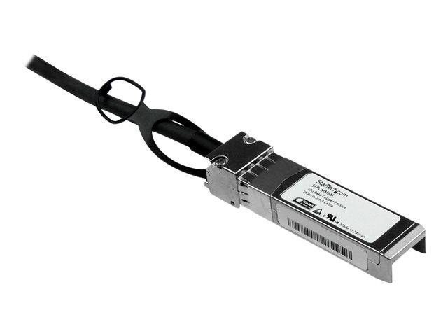 StarTech.com Cisco SFP-H10GB-CU5M Compatible 5m 10G SFP+ to SFP+ Direct Attach Cable Twinax, 10GbE SFP+ Copper DAC 10Gbps Low Power Passive Mini GBIC/Transceiver Module DAC, 10G SFP+ Cable - Lifetime Warranty (SFPCMM5M) - Direct attach cable - SFP+ to SFP+ - 5 m - twinaxial - for P/N: PEX10000SFPI, PEX10GSFP4I, PEX20000SFPI