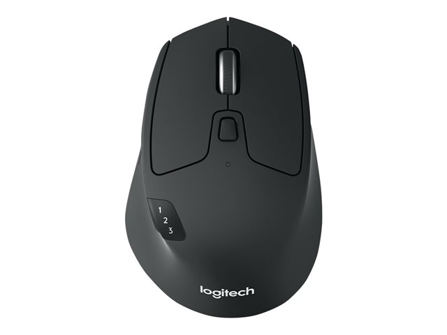 Logitech M720 Triathlon - Mouse - right-handed - optical - 7 buttons - wireless - Bluetooth, 2.4 GHz - USB wireless receiver