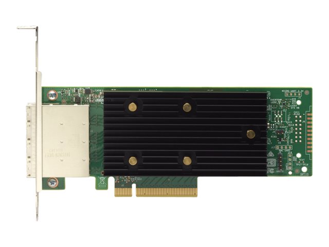 Lenovo ThinkSystem 430-16e - Storage controller - 16 Channel - SATA / SAS 12Gb/s - low profile - PCIe 3.0 x8 - for ThinkSystem SR250, SR590, SR645, SR650 V2, SR665, SR850 V2, SR860, SR950, ST250, ST650 V2