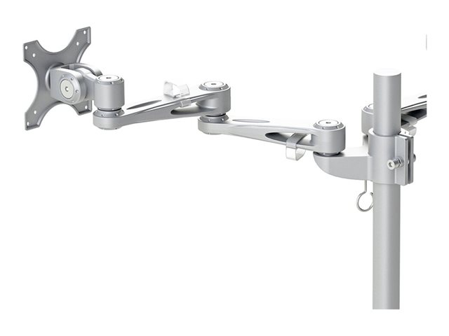 Neomounts FPMA-D935DG - Mounting kit - full-motion - for 2 LCD displays - silver - screen size: 10\"-27\" - grommet, desk-mountable