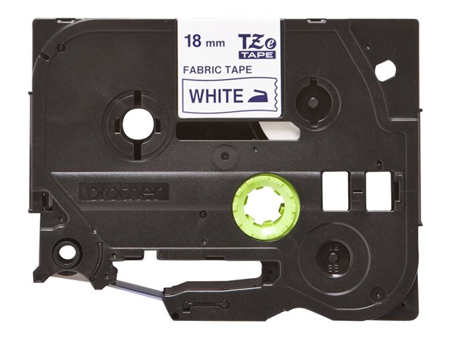 Brother TZe-FA4 - Fabric - blue on white - Roll (1.8 cm x 3 m) 1 cassette(s) tape - for P-Touch PT-3600, D400, D450, D600, E300, E310, E550, H101, H500, P700, P750, P900, P950