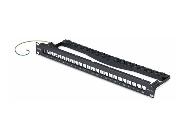 24 Port 1U Blank Keystone Patch Panel