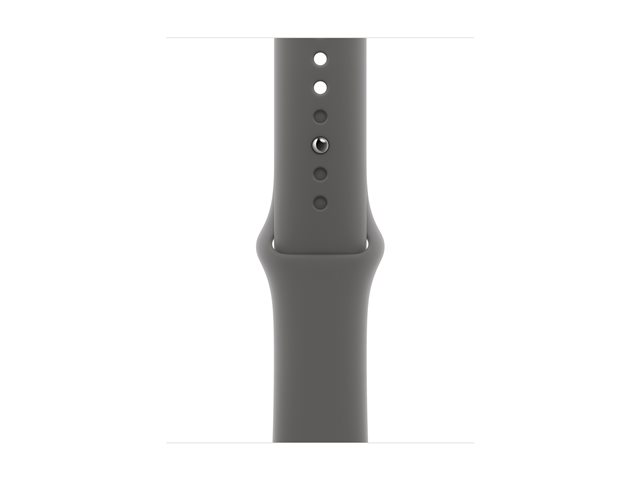 Apple Watch Series 11 GPS + Cellular 42mm Natural Titanium Case with Stone Grey Sport Band - S/M
