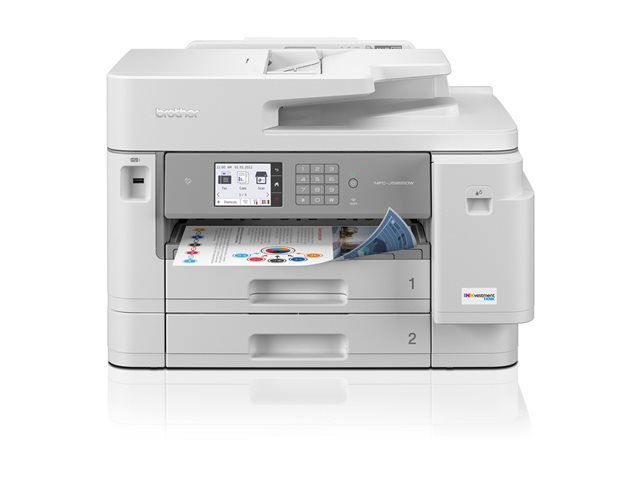 Brother MFC-J5955DW - Multifunction printer - colour - ink-jet - A3/Ledger (media) - up to 25 ppm (copying) - up to 30 ppm (printing) - 600 sheets - 33.6 Kbps - USB 2.0, LAN, Wi-Fi(n), NFC, USB 2.0 host