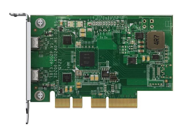 QNAP QXP-T32P - Thunderbolt adapter - PCIe 3.0 x4 low profile - Thunderbolt 3 x 2 - for QNAP TVS-h1288X, TVS-H1688X