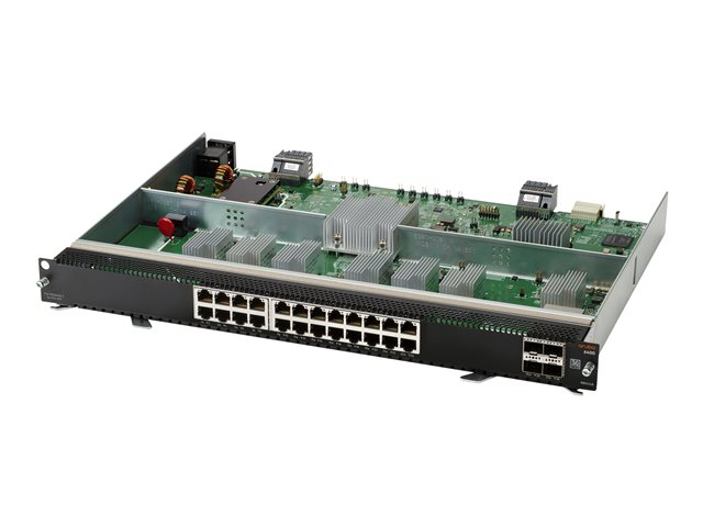 HPE Aruba 6400 - Expansion module - 10Gb Ethernet x 24 + 1Gb Ethernet/10Gb Ethernet/25Gb Ethernet/50Gb Ethernet SFP56 x 4 - for HPE Aruba 6405, 6405 48SFP+, 6405 96G, 6410