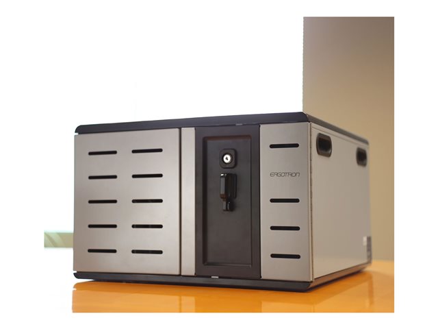 Ergotron Zip12 - Cabinet unit - for 12 tablets / notebooks - charging - steel - black, silver - screen size: up to 14\"
