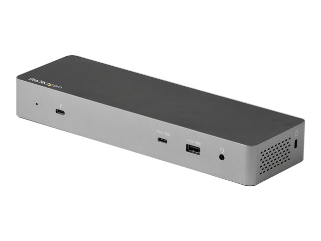 StarTech.com Thunderbolt 3 Dock with USB-C Host Compatibility, Dual 4K 60Hz DisplayPort 1.4 or Dual HDMI 2.0 Monitors, Single 8K, TB3/USB-C Laptop Docking Station, 96W PD, 5x USB, 10Gbps - 96W Power Delivery (TB3CDK2DHUE) - Docking station - USB-C 3.2 Gen 2 / Thunderbolt 3 - 2 x HDMI, 2 x DP - 1GbE